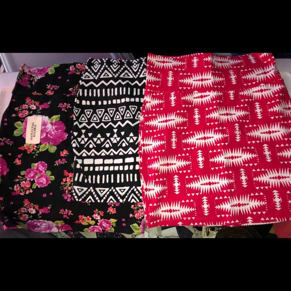 Multiple mini skirts